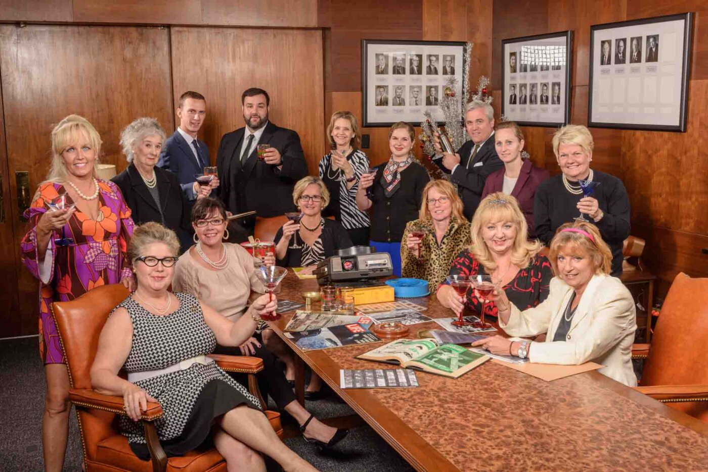 The 2016 Kentucky Living Magazine "Mad Men" holiday photo Tuesday, Sept. 27, 2016 in Louisville, Ky. (Photo by Brian Bohannon)