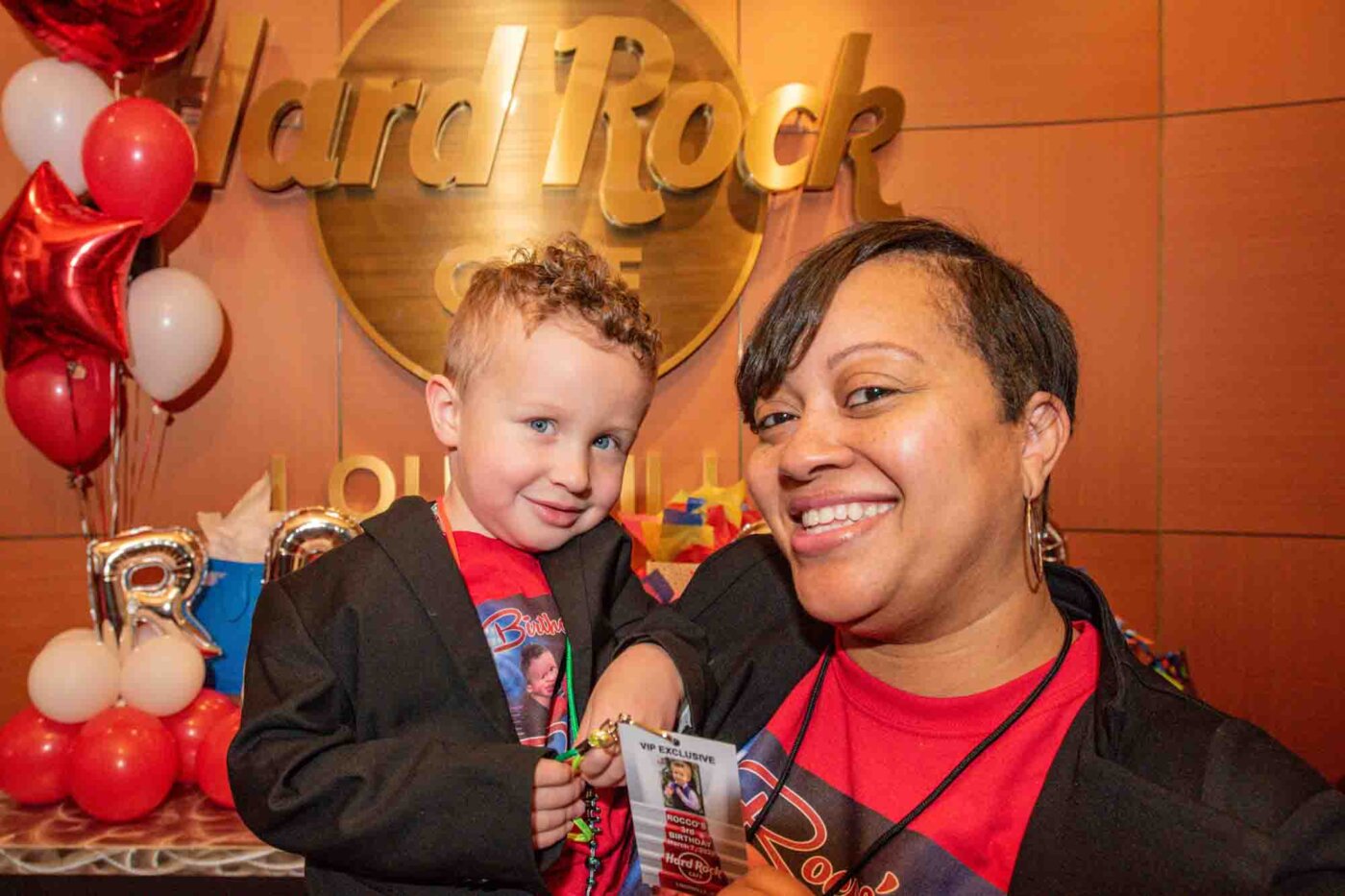 Family photos for Rocco’s third birthday party at the Muhammad Ali Center and then at the Hard Rock Cafe in Fourth Street Live! Saturday, March 7, 2020, in Louisville, Ky. (Photo by Brian Bohannon)