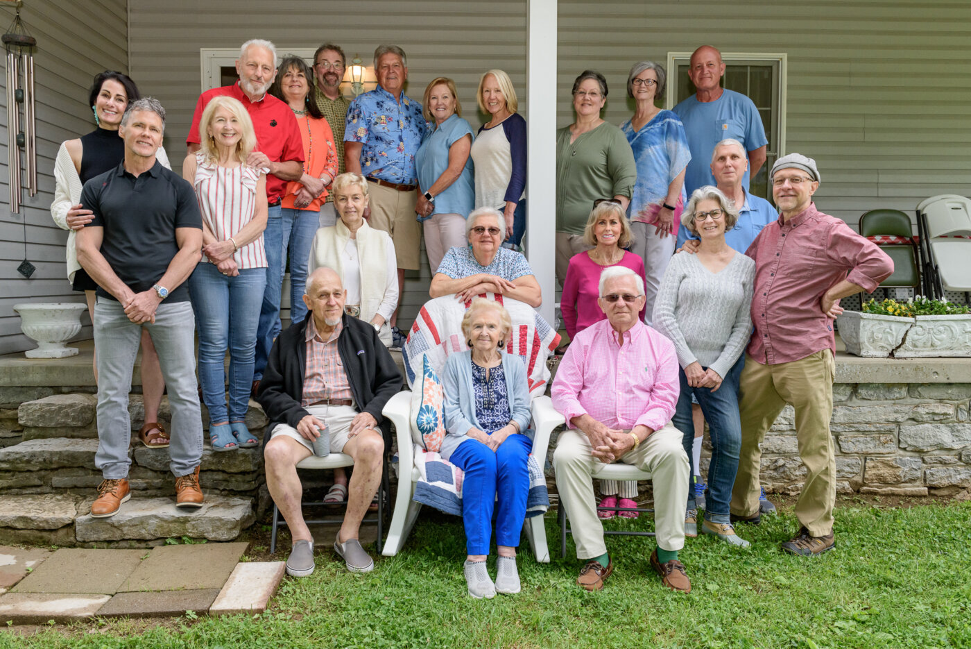 The Bohannon family gathers for a reunion and group photo Sunday, May 22, 2022 at Scott and Kay Quire's farm outside Frankfort, Ky.